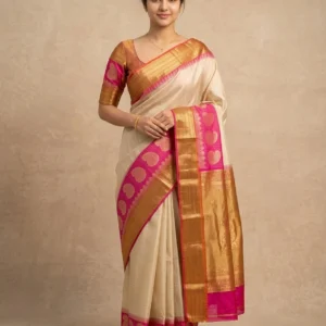Bengali Traditional Saree with Designer Pallu Design 3